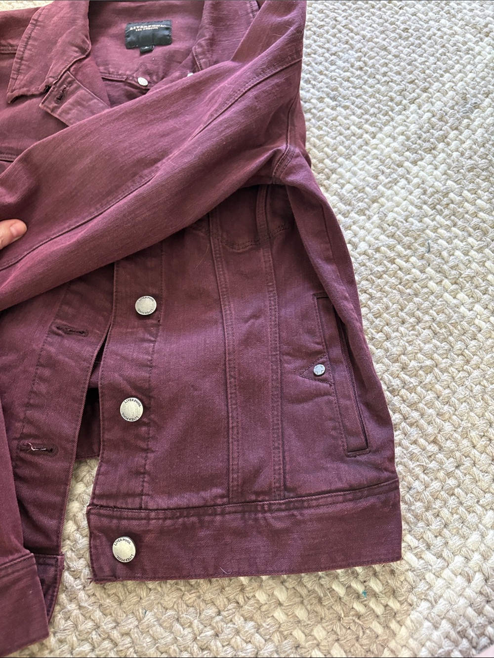 Liverpool Women's Plum Jean Jacket - Picture 5 of 8